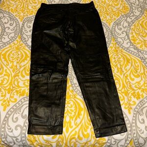 Black Leather Pants